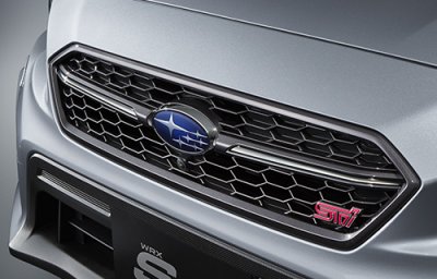 画像1: 【ＳＵＢＡＲＵ　ＷＲＸ・ＶＡ】Ｓ４ STI sport用フロントグリル (ダークメタル塗装+メッキ加飾) (F型〜Ｇ型用)・スバルパーツ・スバル部品◆