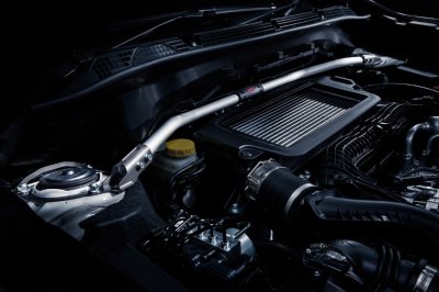 画像1: 【フォレスター・ＳＬ】ＳＴＩフレキシブルタワーバー　フロント・スバル純正部品/ＳＴＩパーツ