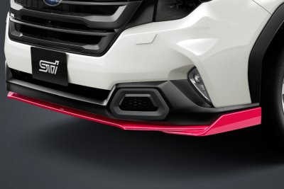 画像1: 【フォレスター・ＳＬ】ＳＴＩフロントアンダースポイラー（チェリーレッド）・スバル純正部品/ＳＴＩパーツ