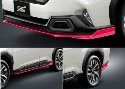 画像1: 【フォレスター・ＳＬ】ＳＴＩエアロパッケージ(チェリーレッド)・スバル純正部品/ＳＴＩパーツ