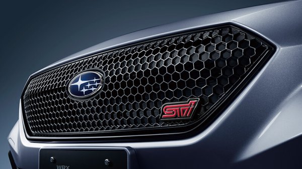 画像1: 【ＳＵＢＡＲＵ・ＷＲＸ ＶＢ】フロントグリル ＳＴＩ ＬＥＤエンブレム（STI Sport R、STI Sport R EX用）・スバルパーツ・スバル部品 (1)