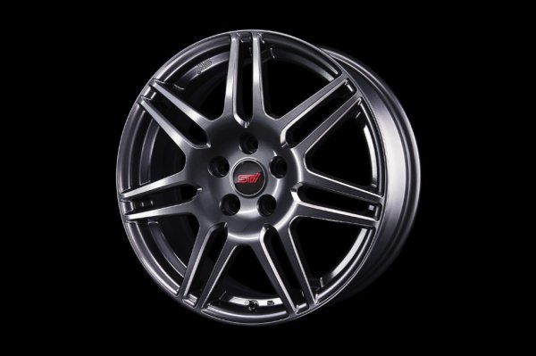 画像1: 【フォレスター・ＳＬ】ＳＴＩホイールセット18インチ 7.0J（ガンメタ）＊１台分・スバル純正部品/ＳＴＩパーツ (1)