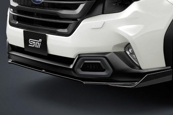 画像1: 【フォレスター・ＳＬ】ＳＴＩフロントアンダースポイラー（ブラック）・スバル純正部品/ＳＴＩパーツ (1)